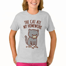 Terug naar school T-shirt - "DE KAT AT MIJN HUISWE