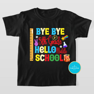 Terug naar School T-shirt hallo Middelbare schoo