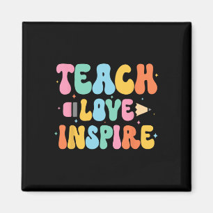 Terug naar school Teach Love Inspire Teacher First Magneet