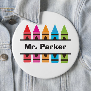 Terug naar School Teacher Button