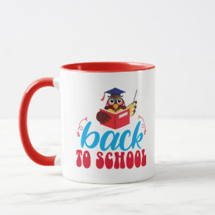 Terug naar School Teacher Uil Koffie Mok