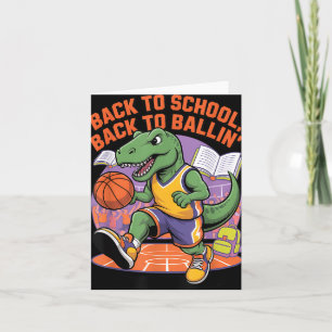 Terug naar school Terug naar Ballin Basketbal Dino Kaart