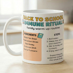 Terug naar school Thee Opwarm Ritueel Koffiemok