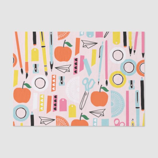 Terug naar school tissuepapier (Voorkant)