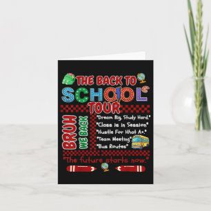 Terug naar school Tour Bruh Eerste schooldag Kaart