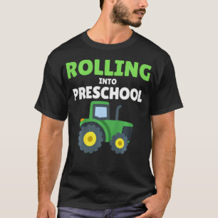 Terug Naar School Tractor Bouw Eerste Dag Van P T-shirt