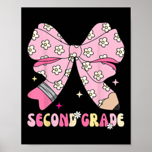 Terug naar school tweede 2e klas kind leraar Coque Poster