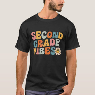 Terug naar school tweede klas vibes retroleraar Wo T-shirt