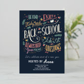 Terug naar school uitnodiging (Staand Voorkant)