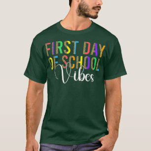 Terug naar School Vibes Happy First Day of School T-shirt