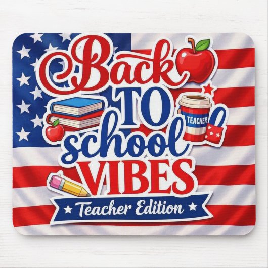Terug naar school Vibes – Muismat voor leraren