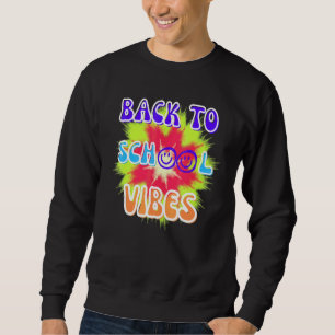 Terug Naar School Vibes Tie Die Kinderen Kleding J Trui