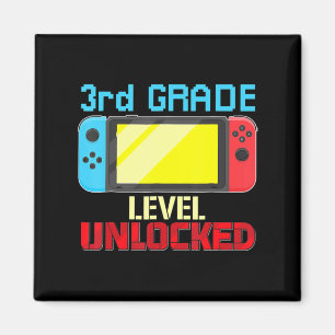 Terug naar School Video Gamer 3de Grade Level Unlo Magneet
