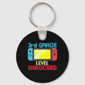 Terug naar School Video Gamer 3de Grade Level Unlo Sleutelhanger (Voorkant)