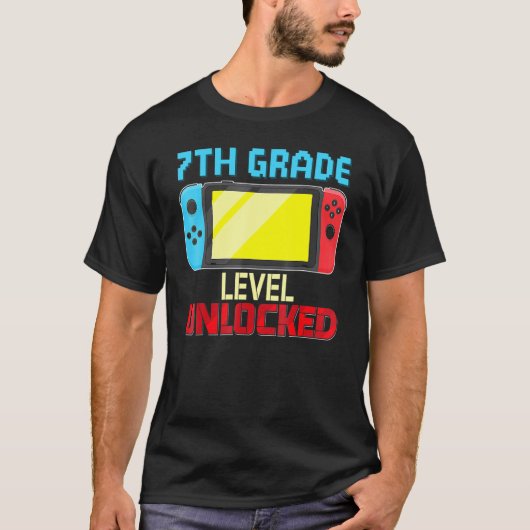 Terug naar school Video Gamer 7e graad T-shirt (Voorkant)