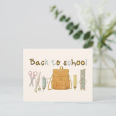 Terug naar School Vrienden Briefkaart (Staand voorkant)