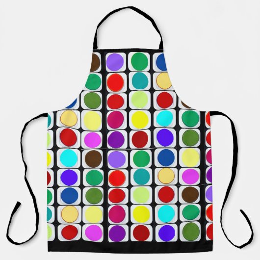 Terug naar school, Waterverven, Schort (Voorkant)