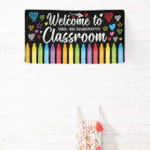 Terug naar School Welkom Leraar's Classroom Spandoek (Insitu)