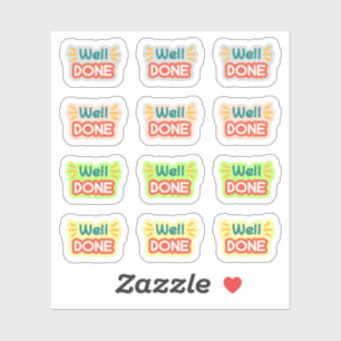 Terug naar School Well Done Stickers