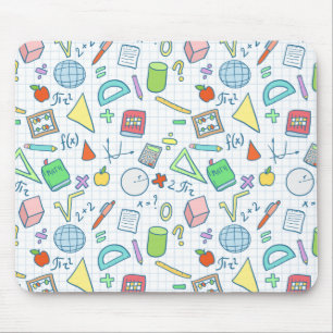 Terug naar school: wiskunde mousepad muismat