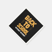 Terug naar School Womp Leraar Servet (Hoek)