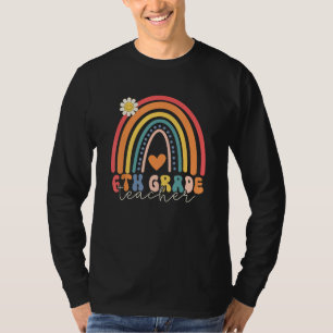 Terug naar school zesde klas vibes retro luipaard t-shirt