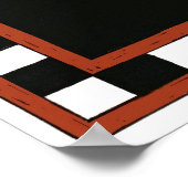 Terug naar schoolafdruk poster (Hoek)