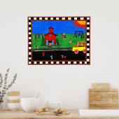 Terug naar schoolafdruk poster (Keuken)