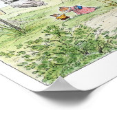 Terug naar schoolafdrukken poster (Hoek)