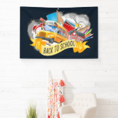 Terug naar schoolbanner spandoek (Insitu)