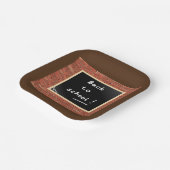 Terug naar schoolbord papieren bordje (Gebogen)