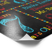 Terug naar schoolbord - Primaire kleuren - Eerste  Foto Afdruk (Hoek)