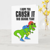 Terug naar schooldinosaurus kaart (Gele Bloem)