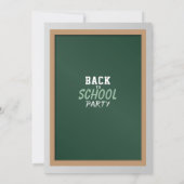 Terug naar Schoolfeest Chalk Green Kaart (Achterkant)