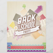 Terug naar schoolfeest flyer (Voorkant)