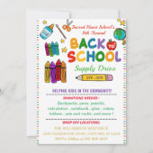 Terug naar schoolfeest kaart (Voorkant)