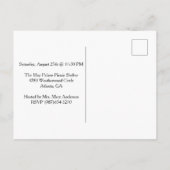 Terug naar schoolfeest uitnodiging briefkaart (Achterkant)