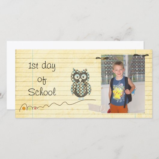 Terug naar schoolfotokaart (Voorkant / Achterkant)