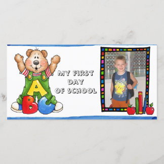 Terug naar schoolfotokaart aankondiging