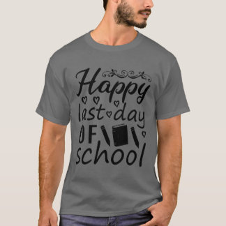 Terug naar schoolgeluk laatste schooldag t-shirt
