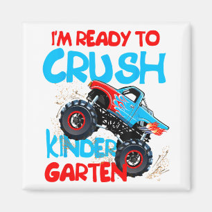 Terug naar schooljongens Eerste Dag Kindergarten M Magneet