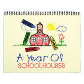 Terug naar schoolkalender - een jaar van scholen kalender (Hoes)