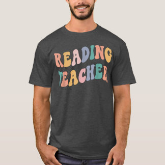Terug naar schoolleraar, Groovy Retro Reading Teac T-shirt