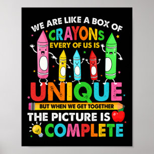 Terug naar schoolleraar zijn we als een doos van C Poster