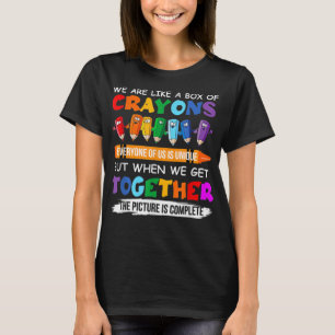 Terug naar schoolleraar zijn we als een doos van C T-shirt