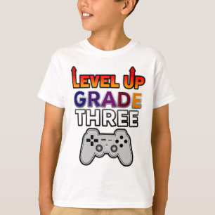 Terug naar schoolniveau tot de derde klas t-shirt