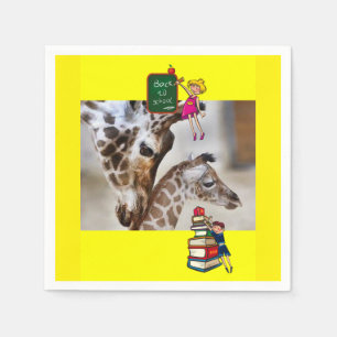 Terug naar schoolpapier Napkins Servet