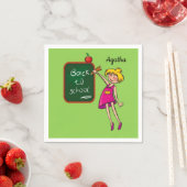 Terug naar schoolpapier Napkins Servet (Insitu)