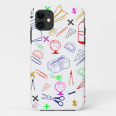 Terug naar schoolpatroon Case-Mate iPhone case (Achterkant)