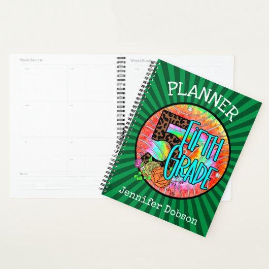 Terug naar schoolplanner voor vijfde klas planner (Display)